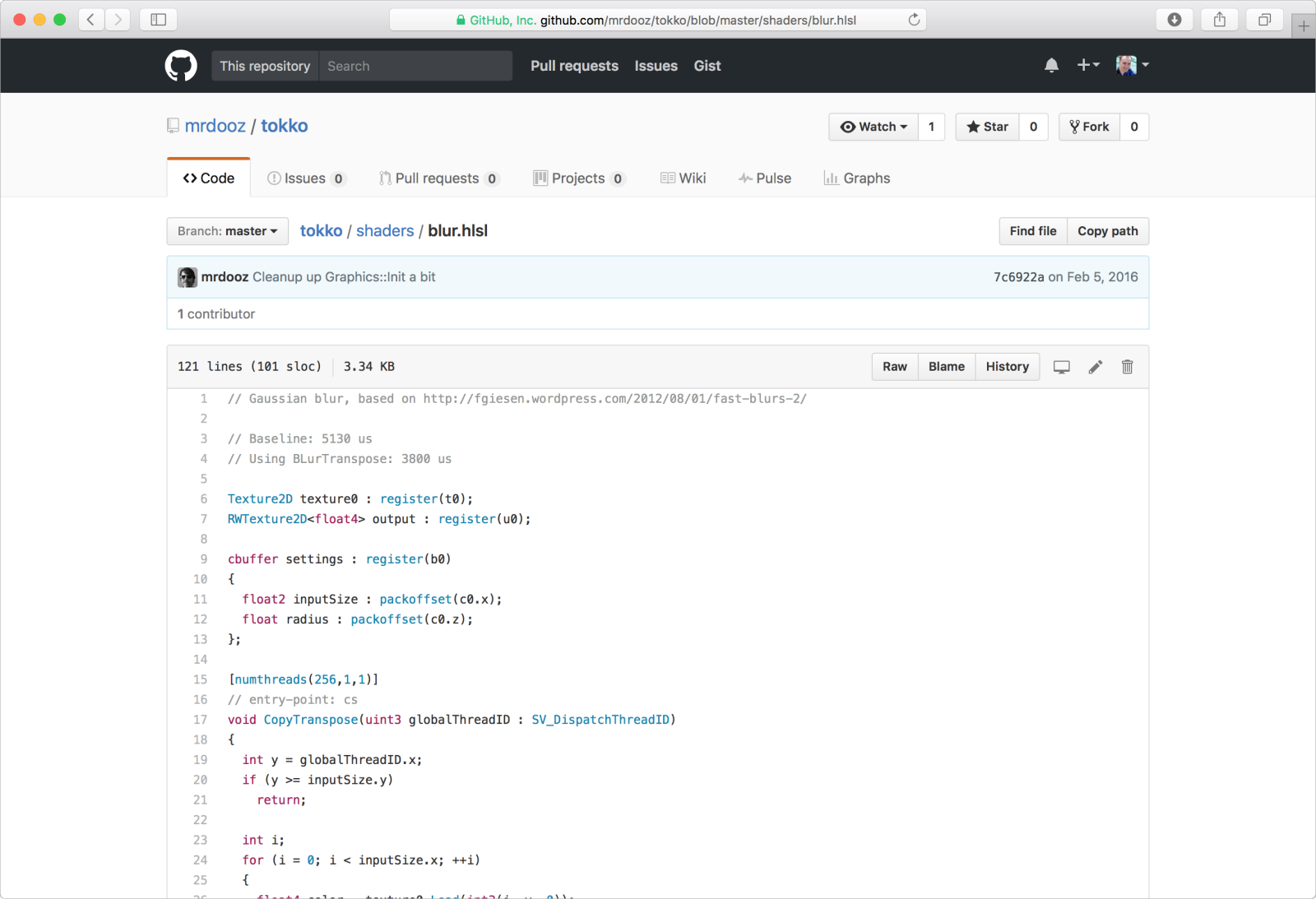 HLSL syntax highlighting on github.com - After