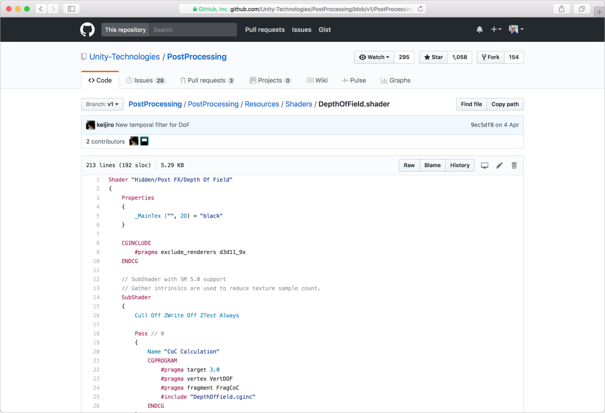 Syntax highlighting for HLSL and ShaderLab files on GitHub.com ...
