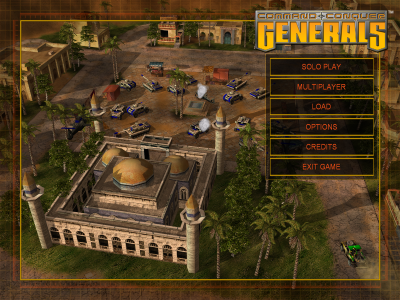 C&C Generals Main Menu