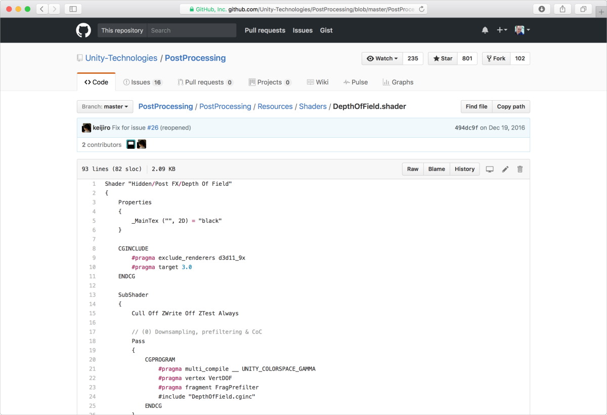 Syntax highlighting for HLSL and ShaderLab files on GitHub.com ...